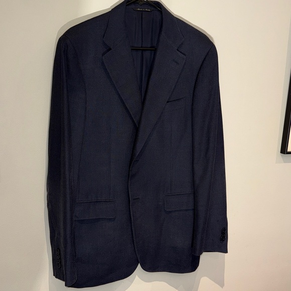 Canali Other - Canali dark Navy Textured Blazer